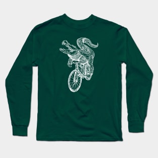 SEEMBO Alligator Cycling Bicycle Cyclist Biker Biking Bike Long Sleeve T-Shirt